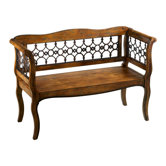 Jordan Wood and Iron Garden Bench