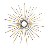 Zenith Mirror in Old World and Gold