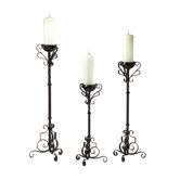 Iron and Glass Las Cruces Candlestick