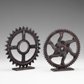 Gear Sculpture 4 in Bronze