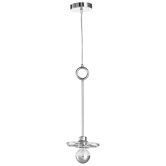 Peek-a-boo 1 Light Pendant 2 in Clear