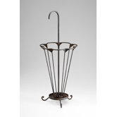 Mildred Umbrella Stand in Raw Steel