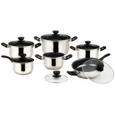 Vieste Series Stainless Steel 12-Piece Cookware Set