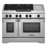 Dual Fuel Range with Electric Griddle