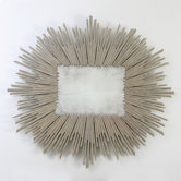Soleil Mirror in Taupe