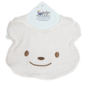 Animal Pals Bear Bib in White