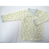 Twenty-Four Seven Long Sleeve Side Snap Shirt in Blue Dots
