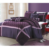 Quinn Plum Oversized 8-Piece Comforter Set