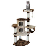 50" Nashville Cat Tree in Brown and Beige
