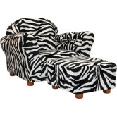 Roundy Kid's Novelty Chair and Ottoman Set