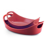 Bubble and Brown Bakeware Oval Baker Set