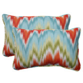 Flamestitch Corded Throw Pillow (Set of 2)