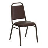 1.5" Hercules Series Trapezoidal Back Stacking Banquet Chair with Copper Vein Frame