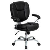 Mid-Back Task Chair with Platinum Frame