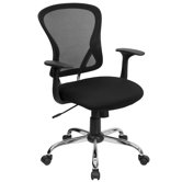 Mid-Back Mesh Office Chair with Chrome Base