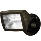 150 Watt Halogen Single Head Floodlight in Bronze