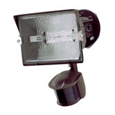 180&deg; Motion Sensor Halogen Light in Bronze