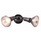 Plastic Double Lamp Floodlight in Bronze