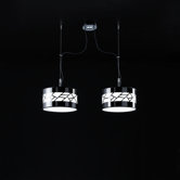 Disc II Gloss Two Light Twin Pendant