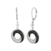 Micro-Set 130 Cubic Zirconium Round Shape Dangle Earring
