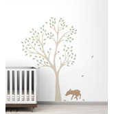 Fawn Tree Wall Decal