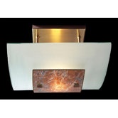 Savoy One Light Semi Flush Ceiling Light