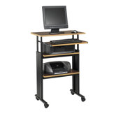 H&ouml;henverstellbarer Computertisch "Stand-Up" in Kirsche