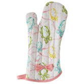 Easter Egg Ribbon Oven Mitt with Bow