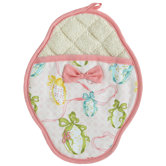 Easter Egg Ribbon Scalloped Pot Mitt