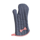 Denim Bow with Oven Mitt