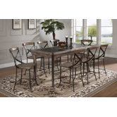 Lancaster 9 Piece Counter Height Dining Set