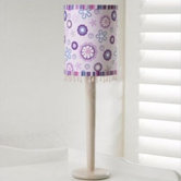 Bali Girl Appliqued Lampshade