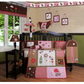 Boutique Ladybug Flower 13 Piece Crib Bedding Set