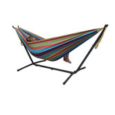 Two Person Fabric Hammock with Stand