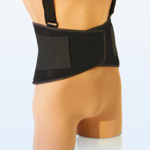 Deluxe Vel-Foam Back Belt in Black