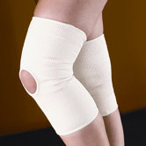Slip-On Knee Support in Cream