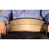 Cushion Belt with Quick-Release Buckle Closure in Beige