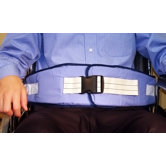 Resident-Release Cushion Belt with Quick-Release Closure in Light Blue