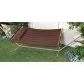 "S" Stitched Comfort Classic Poly Quilted Hammock with Stand