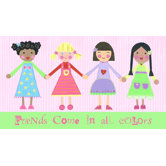 Multi Girls and Friends Come in All Colors Wall Art