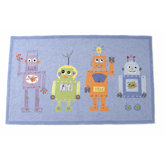 4 Robots Kids Rug