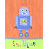 I'm Blue Robot Wall Art