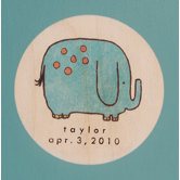 Elephant Picture Frame in Distressed Turquoise