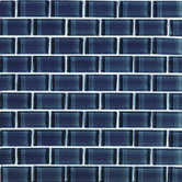 Shimmer 1" x 2" Glossy Mosaic in Nightfall
