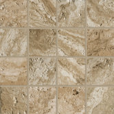 Archaeology 3" x 3" ColorBody Porcelain Mosaic in Babylon