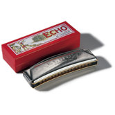 Echo 32 Octave Tuned Harmonica in Chrome - Key of G