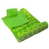 Big Dots Sleeping Bag in Green