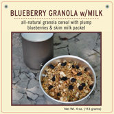 Blueberry Granola with Milk