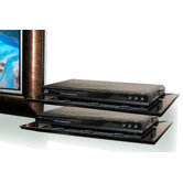 2-Piece Glass Entertainment Wall Shelves (Set of 2)