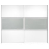 Trio  Sliding Door Wardrobe in White